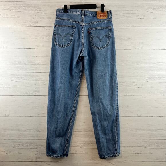 Levi's Relaxed Fit 550 Tapered Leg Medium Wash Jeans Size 34 - Picture 6 of 10